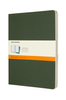 Zestaw 3 zeszytów MOLESKINE Cahier, XL, 19x25cm, w linie, 120 stron, myrtle green