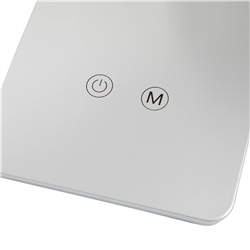 LAMPA BIURKOWA LED MAULpearly, możliwość regulacji światła SREBRNA