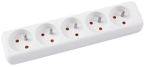 Przedłużacz OFFICE PRODUCTS, 5 gniazd, 3m, z uziemieniem, biały