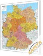 Mapa Niemiec kodowa ścienna magnetyczna