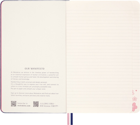 Notes MOLESKINE Sakura 2025, L, 13x21cm, w linie, edycja limitowana, w pudełku