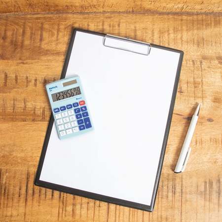 KALKULATOR KIESZONKOWY M 8, 8-POZYCYJNY, JASNONIEBIESKI MAUL