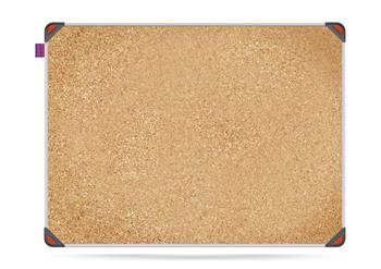 Tablica korkowa MemoBe Idea, rama aluminiowa EDGE, 60x45 cm