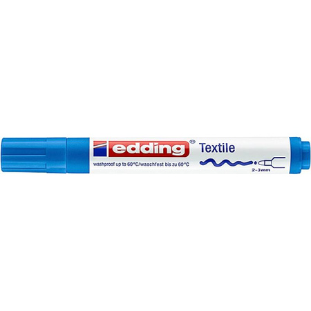 Marker tekstylny e-4500 EDDING, 2-3 mm, jasnoniebieski