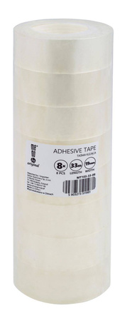 Taśma klejąca MemoBe 19mm x 33m , 8 sztsłupek