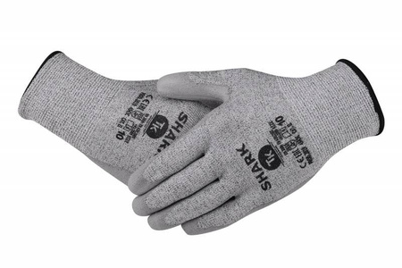Rękawice TK SHARK, antyprzecięciowe, rozm. 11, szare