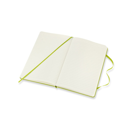 Notes MOLESKINE Classic L (13x21cm), w linie, twarda oprawa, 240 stron, lemon green