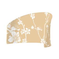Textil Raumteiler Moon Abstrakte Japanische Kirschblüte Beige