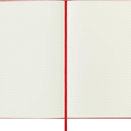 Notes MOLESKINE Classic L (13x21 cm) w kropki, twarda oprawa, scarlet red, 240 stron, czerwony