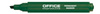 Marker permanentny OFFICE PRODUCTS, ścięty, 1-5mm (linia), zielony
