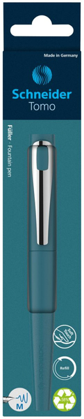 Pióro wieczne SCHNEIDER Tomo, M, w pudełku z zawieszką, morskie