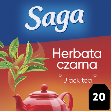 Herbata SAGA, czarna, 20 torebek