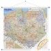 Mapa ścienna Polski administracyjno drogowa 1:350 tys. 205x190 cm
