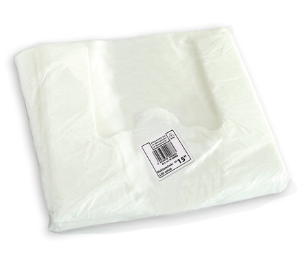 Reklamówka STELLA, "15", 34/9/62 cm, 14,5 mikr., 100 szt., biały