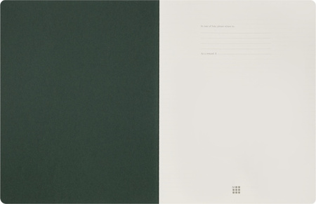 Zeszyt MOLESKINE Student Cahier, XXL, w linie, 21,6x27,9cm, myrtle green