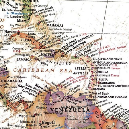 Mapa ścienna Świata polityczna ekskluzywna 1:22 mln. 180x120 cm National Geographic