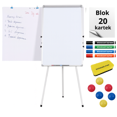 Flipchart Basic Bee-Board Magnetyczny - Suchościeralny