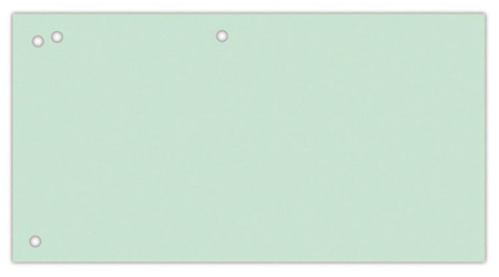 Przekładki OFFICE PRODUCTS, karton, 1/3 A4, 240x105mm, 100szt., zielone