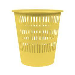 Kosz na śmieci DONAU LIFE, ażurowy, 12l, pastel, żółty