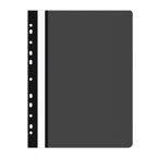 Skoroszyt OFFICE PRODUCTS, PP, A4, miękki, 100/170mikr., wpinany, czarny