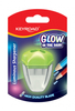 Temperówka plastikowa KEYROAD Luminious, fluorescencyjna, podwójna, blister