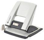 Dziurkacz KANGARO Aion-30, dziurkuje do 30 kartek, metalowy, metaliczny biały