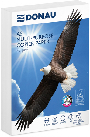 Papier ksero DONAU, A5, klasa C, 80gsm, 500 ark.