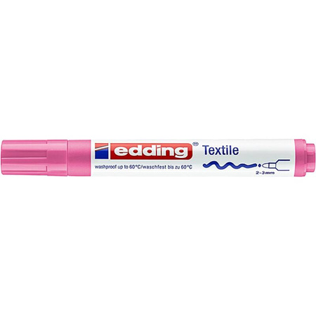 Marker tekstylny e-4500 EDDING, 2-3 mm, różowy