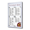 Outdoor Menu Case Non-Illuminated With Logo Panel Portrait 1x A4