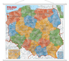 Mapa ścienna Polski administracyjna 1:600 tys. 120x110 cm 
