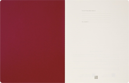 Zeszyt MOLESKINE Student Cahier, XXL, gładki, 21,6x27,9cm, czerwony