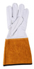 Rękawice spawalnicze DONAU SAFETY DS-KEV WELTIG, kevlar, skóra kozia, rozm. 11/XXL, biało-złote
