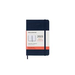 Kalendarz dzienny MOLESKINE 2023 12M P (9x14 cm), twarda oprawa, sapphire blue