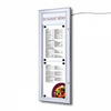 Outdoor Menu Case LED Illuminated With Logo Panel Portrait 2x A4