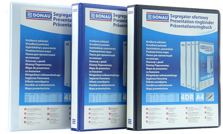 Segregator ofertowy DONAU, PP, A4/4RD/16, niebieski