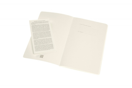 Zestaw 2 zeszytów MOLESKINE Volant, L, 13x21cm, w linie, 96 stron, coral orange/aquamarine