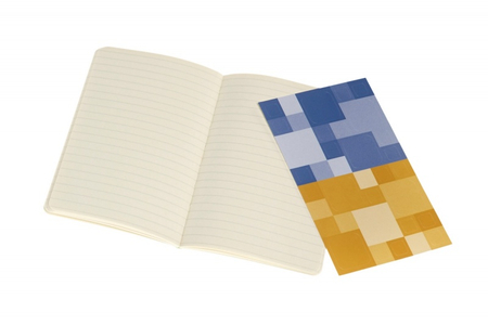 Zestaw 2 zeszytów MOLESKINE Volant, P, 9x14cm, w linie, 80 stron, blue/amber yellow