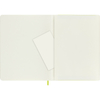 Notes MOLESKINE Classic XL (19x25cm), w linie, miękka oprawa, 192 strony, lemon green