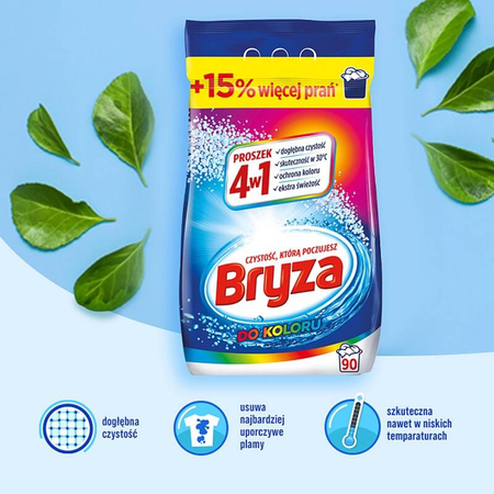 Proszek do prania BRYZA, 4w1 kolor, 5,85 kg, 90 prań