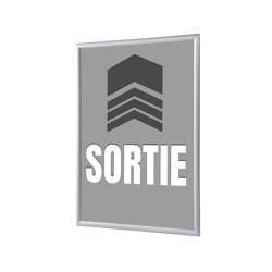 Klapprahmen A1 Komplettset Ausgang Grau Französisch