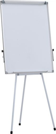 Flipchart na trójnogu OFFICE PRODUCTS, 70x100cm, tablica suchoś. -magn., aluminiowa rama, z wyciąganymi ramionami