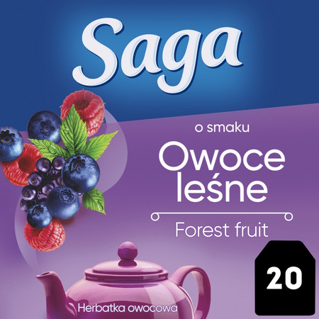 Herbata SAGA, owoce leśne, 20 torebek