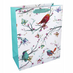 Torba prezentowa INCOOD, ptaki na gałązkach, 18x23cm, 1 szt., mix wzorów
