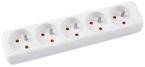 Przedłużacz OFFICE PRODUCTS, 5 gniazd, 1,5m, z uziemieniem, biały