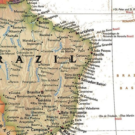 Mapa ścienna Świata polityczna ekskluzywna 1:22 mln. 180x120 cm National Geographic
