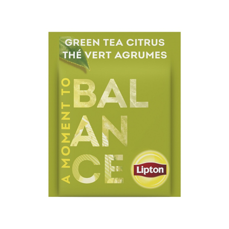 Herbata LIPTON Feel Good Selection, Balance, zielona, cytrusowa, 25 kopert