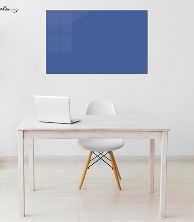 Magnetic glass board 90x60 cm BLUE
