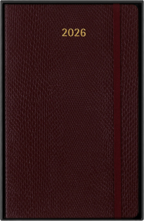 Kalendarz tygodniowy MOLESKINE 2026, 12M, L, synt. skóra węża, 13x21cm, edycja limitowana, w pudełku, bordeaux
