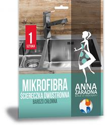 Mikrofibra ściereczka dwustronna ANNA ZARADNA, 1 szt., mix