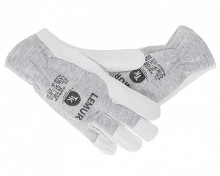 Rękawice TK LEMUR, rozm. 10, szare
